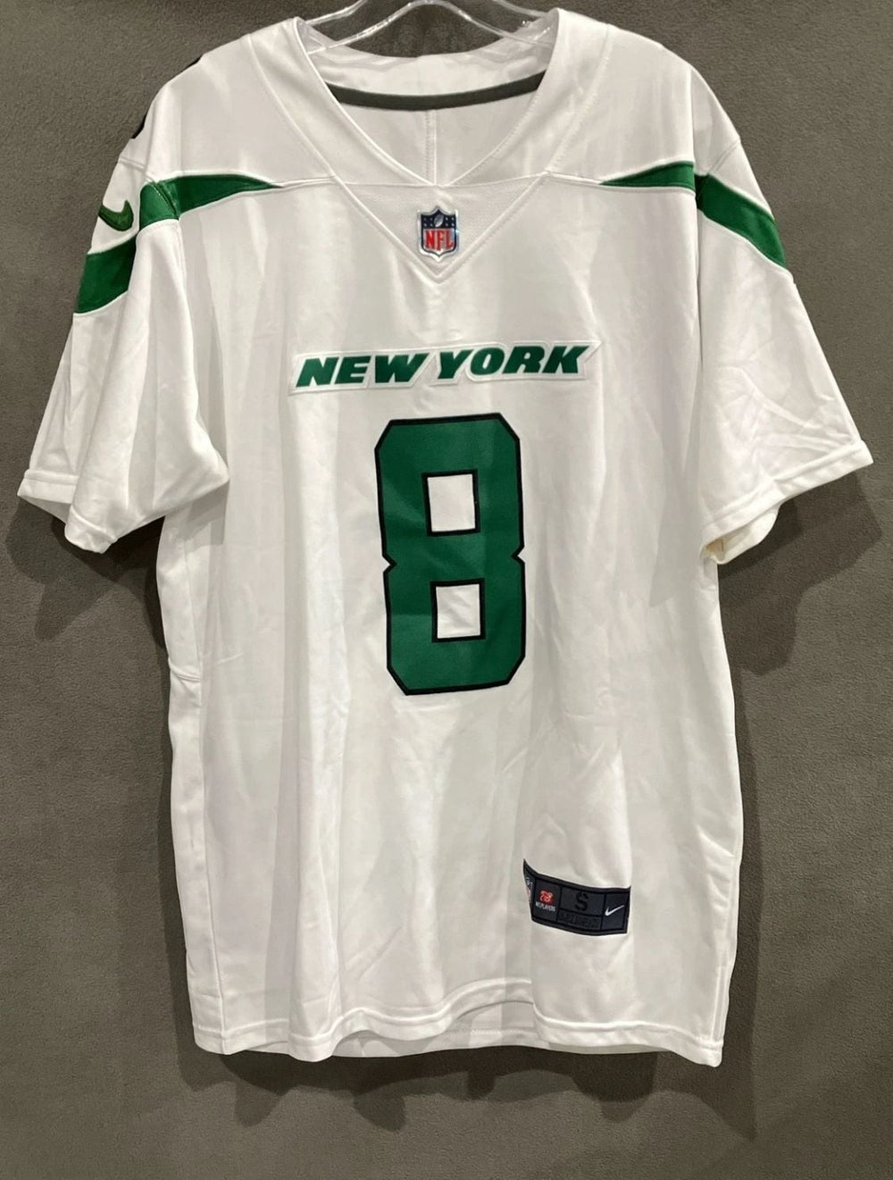 Nike Men's New York Jets Aaron Rodgers #8 Game Jersey - White