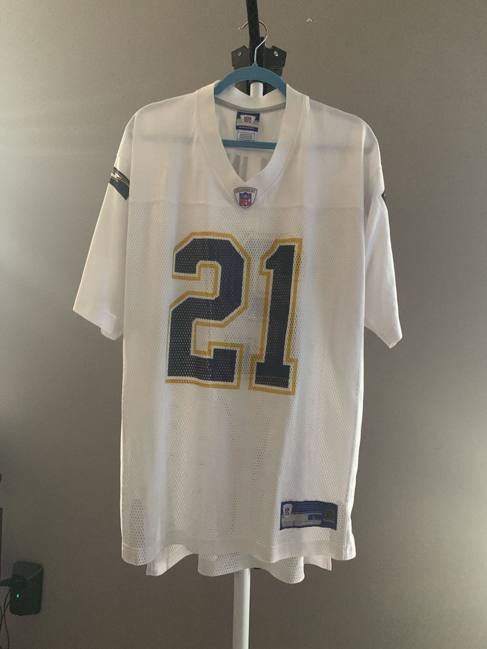 Reebok San Diego Chargers LaDainian Tomlinson #21 Away Replica NFL Jersey