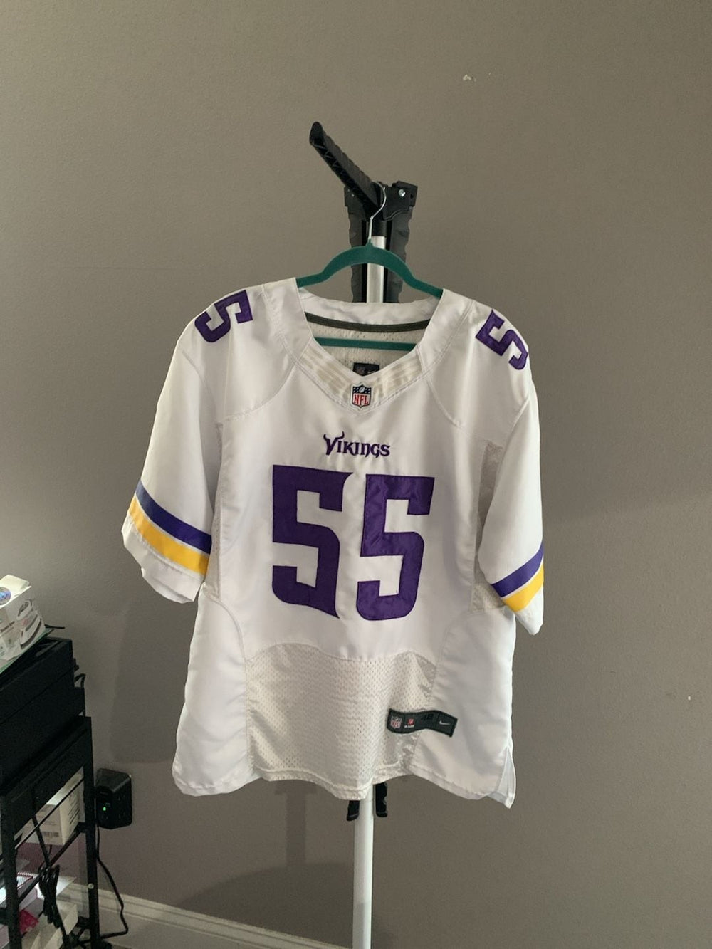 Nike Minnesota Vikings Anthony Barr 55 White On-Field Jersey