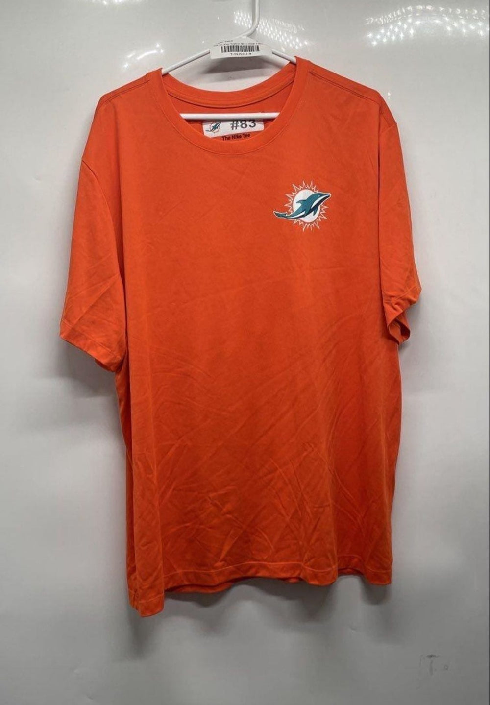 Nike Miami Dolphins NFL Dri-Fit Team Issued Orange Practice T-Shirt XXL