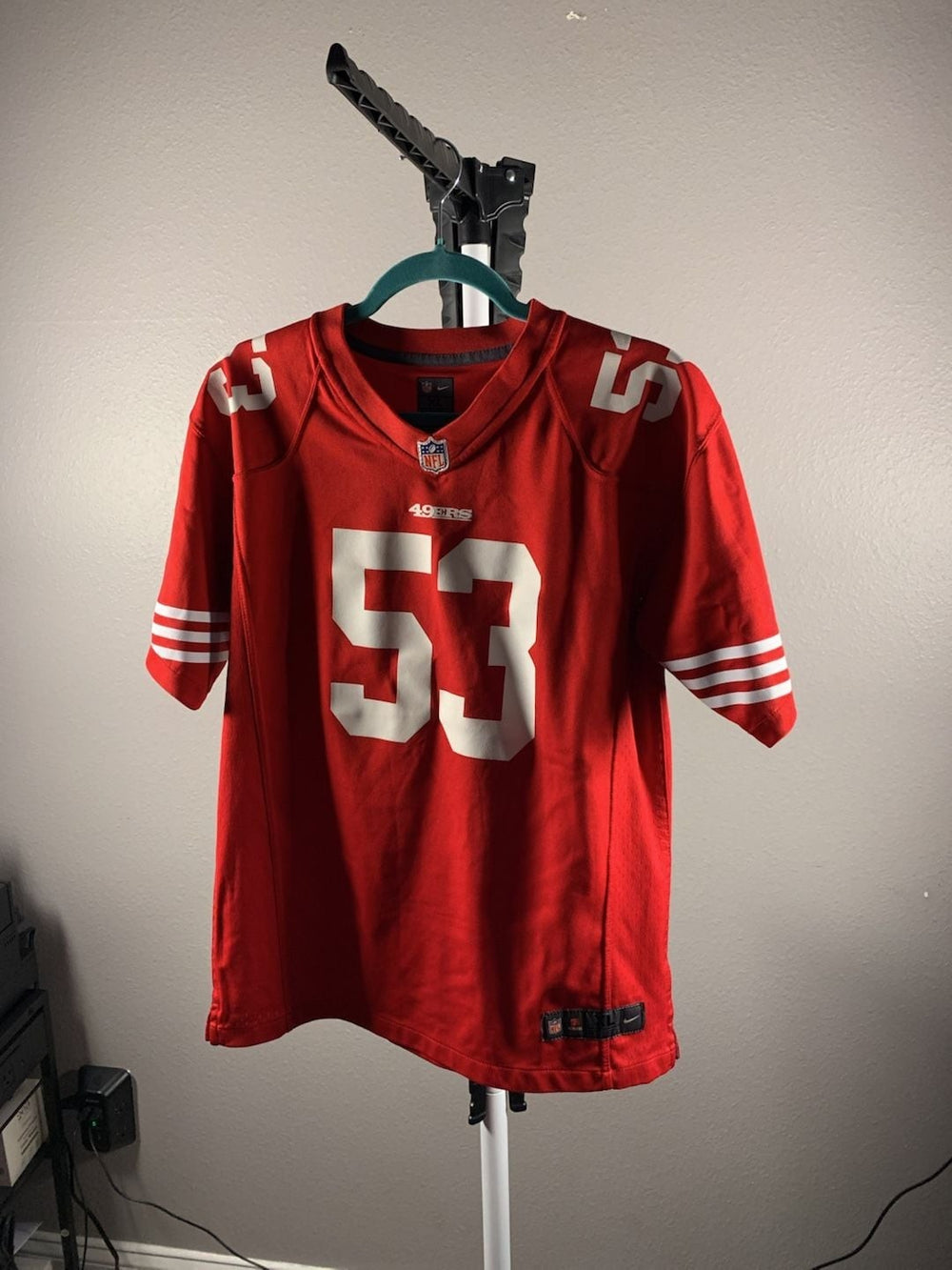 Nike San Francisco 49ers NFL Jersey #53 Red - Youth Size XL