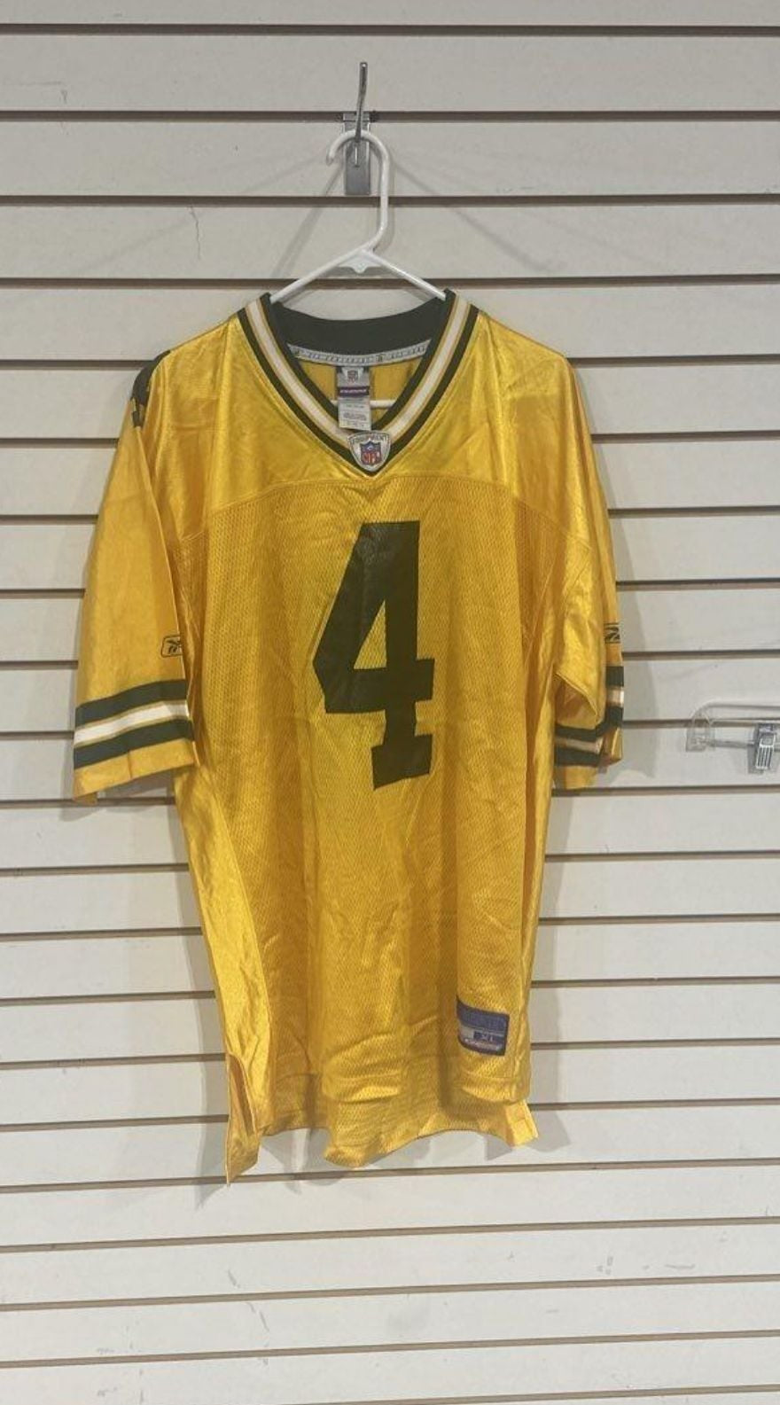 Vintage Reebok NFL Green Bay Packers Brett Favre #4 On-Field Alternate Jersey XL