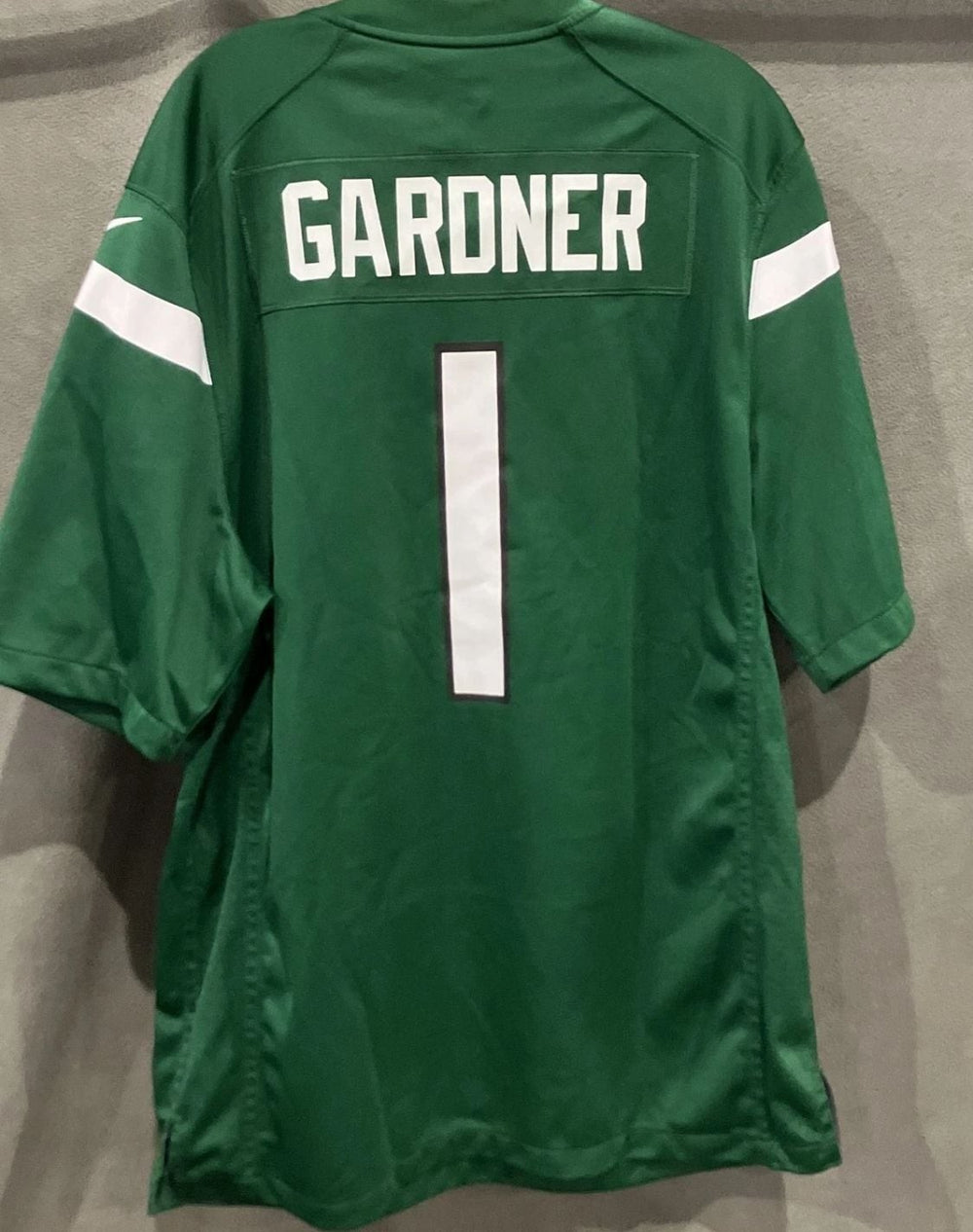 Nike New York Jets Sauce Gardner #1 Game Jersey Green Men's Size Large