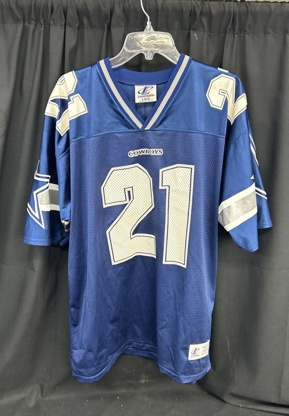 Vintage Logo Athletic Dallas Cowboys Deion Sanders #21 Jersey Size Large