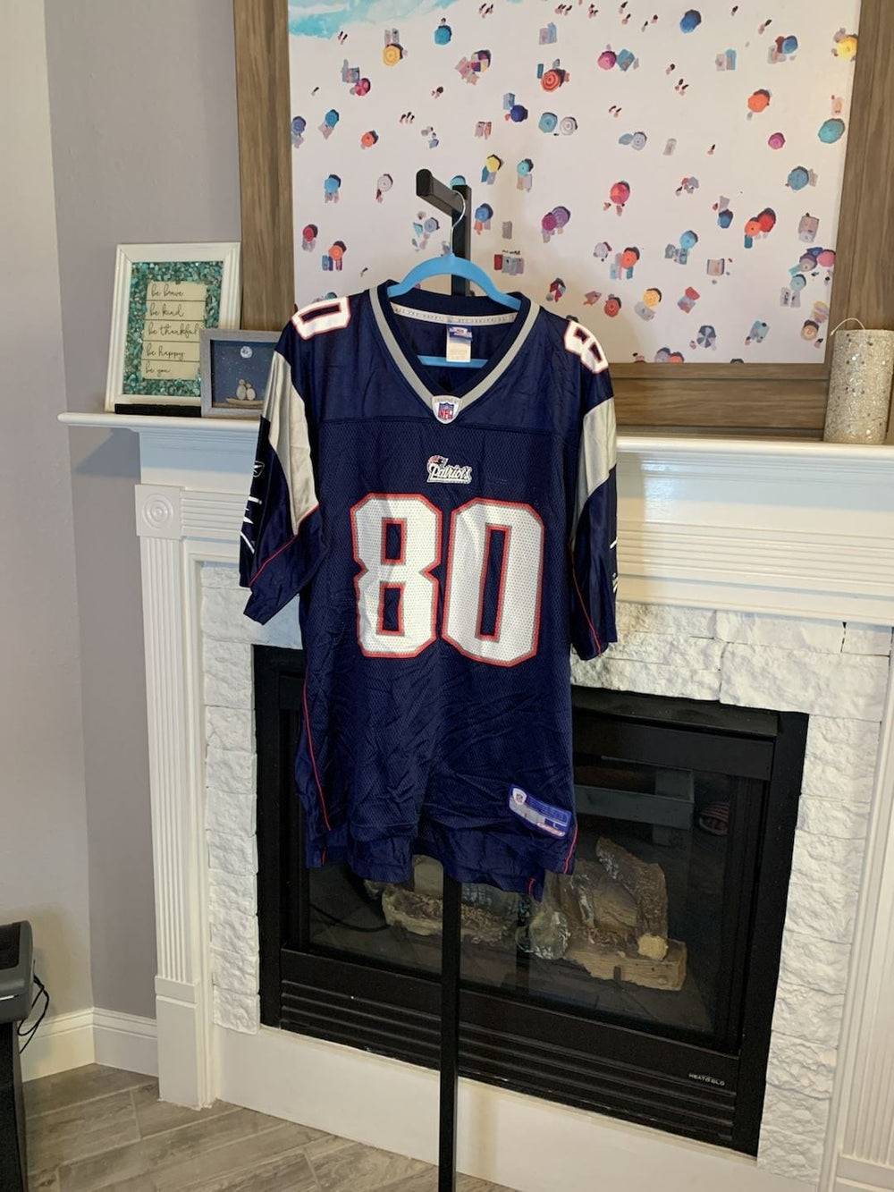 Reebok New England Patriots Troy Brown #80 NFL Jersey Size Large