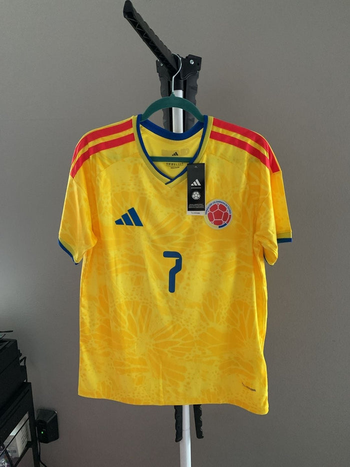 adidas Colombia 2024-2026 Home Luis Diaz #7 Soccer Jersey