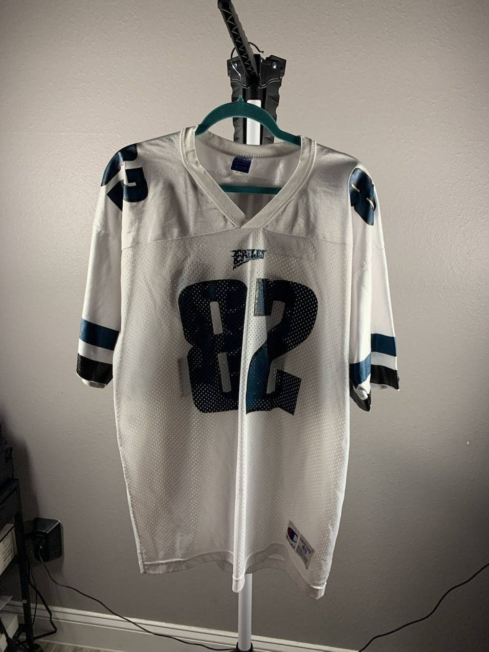 Vintage 90s Philadelphia Eagles #82 Mesh Football Jersey by Champion