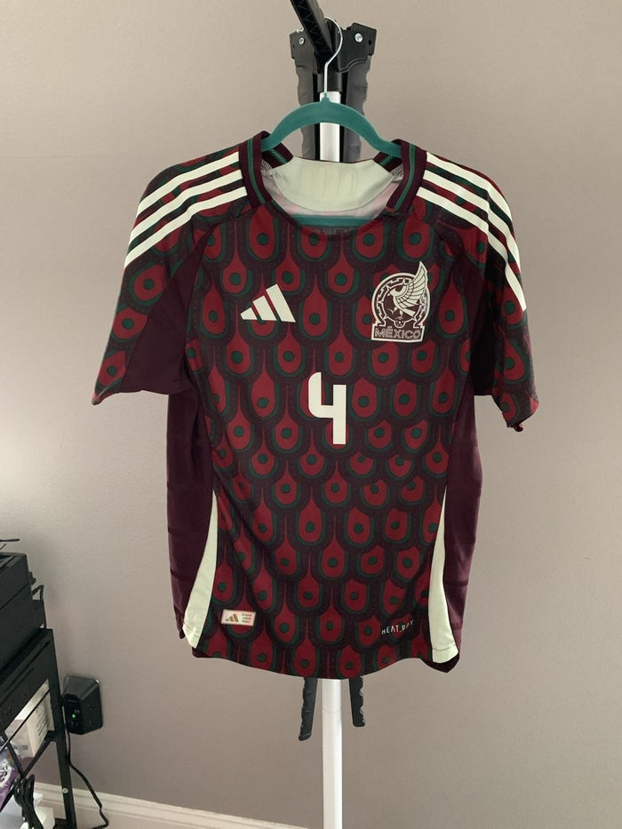 adidas Mexico 2024 Home Authentic Jersey E. Álvarez #4