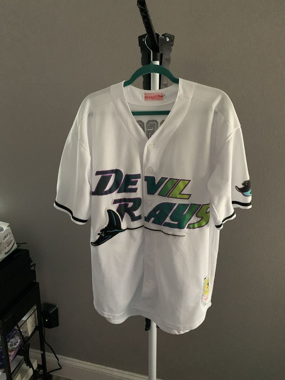 Mitchell & Ness Tampa Bay Devil Rays Wade Boggs 12 Jersey Size 48