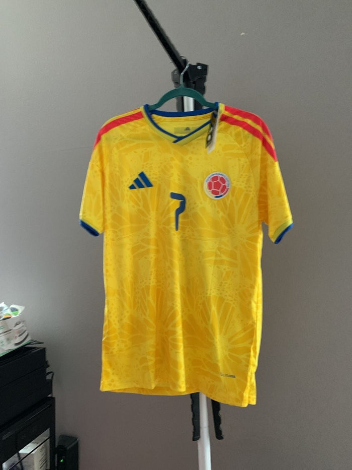 Adidas Colombia 2026 Home Authentic Soccer Jersey Luis Diaz #7