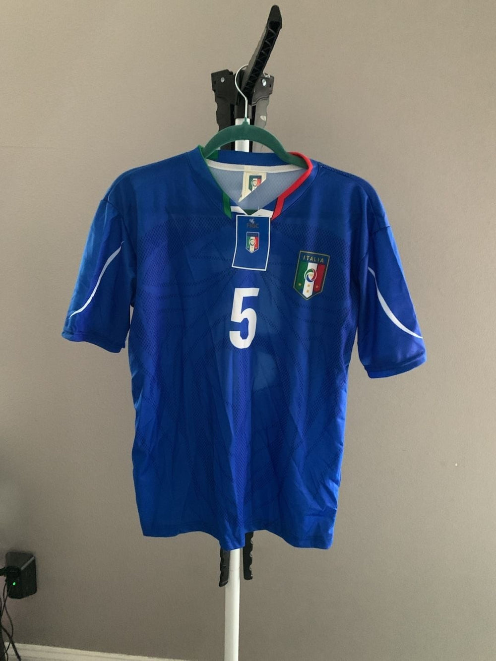 Puma 2010-2012 Italy National Team Fabio Cannavaro #5 Home Soccer Jersey