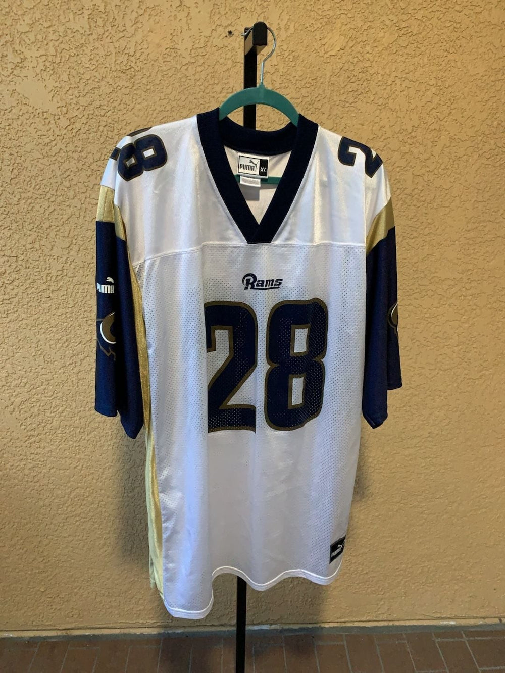 Puma St. Louis Rams Marshall Faulk 28 Jersey Size XL