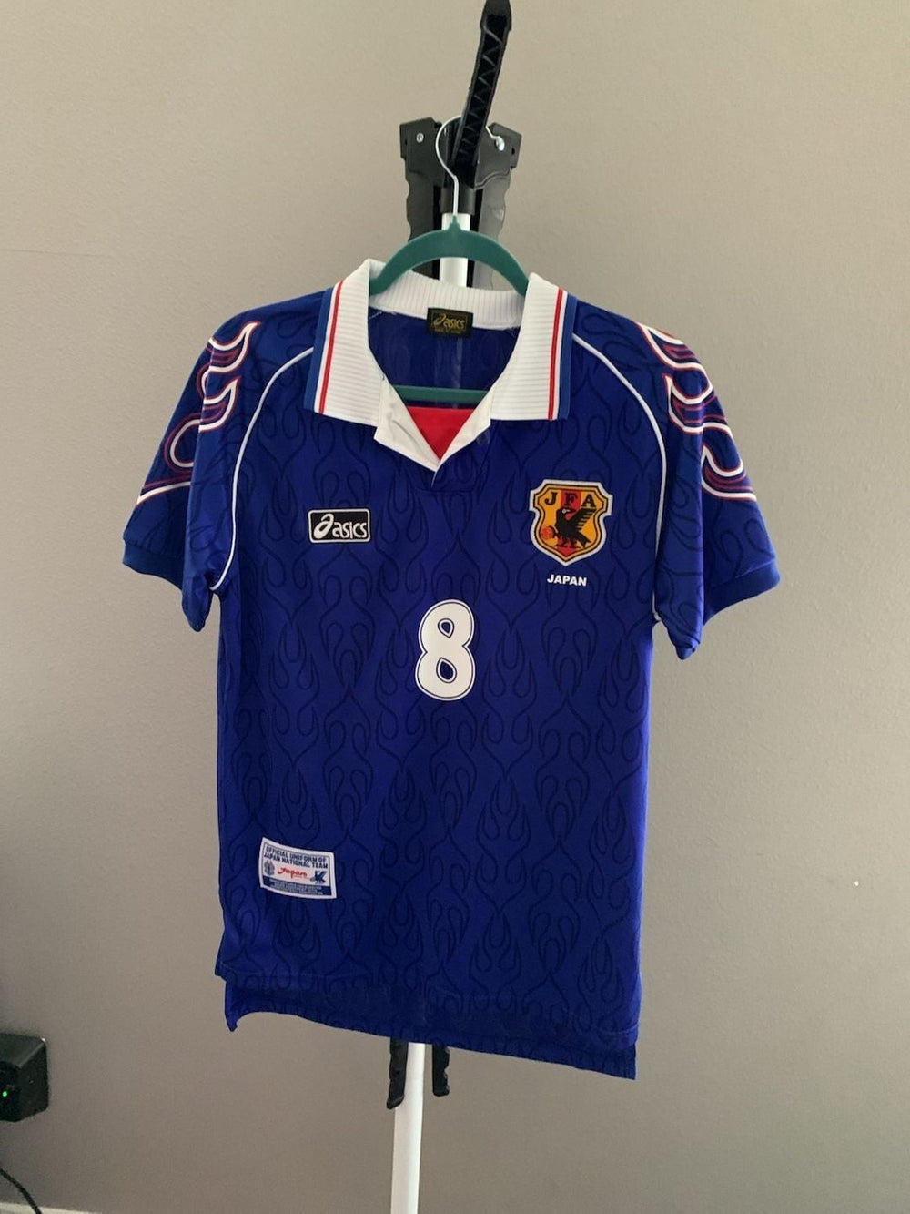 Vintage 1998 Japan National Team Asics Nakata #8 Soccer Jersey
