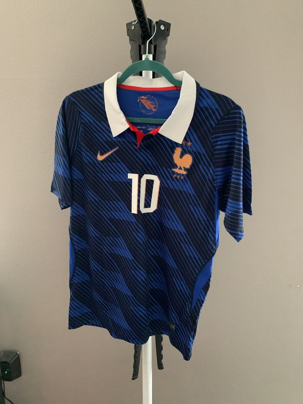 Nike France National Team 2024-2025 Home Match Jersey Kylian Mbappe #10
