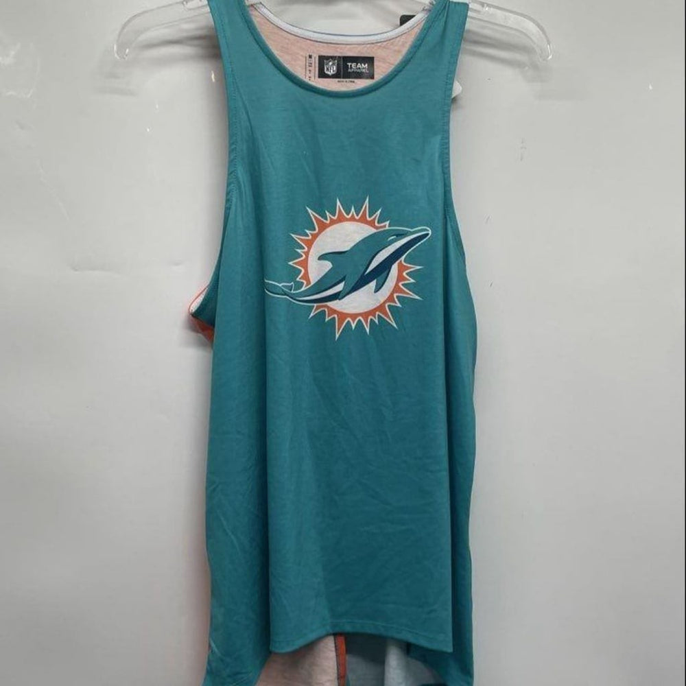 NFL Miami Dolphins Official Women's Split Back Tie-Breaker Tank Top