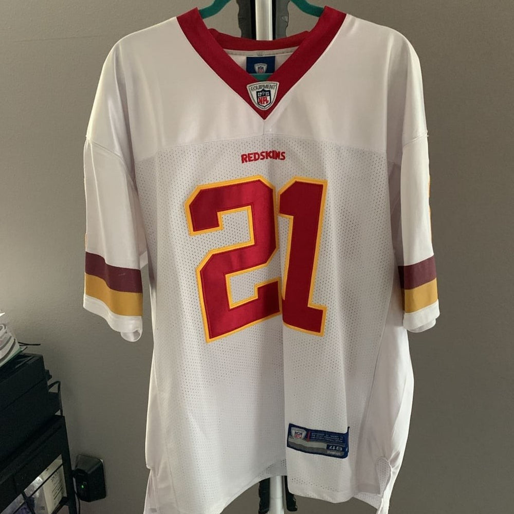 Vintage Reebok NFL Washington Redskins Sean Taylor #21 White On-Field Jersey Siz