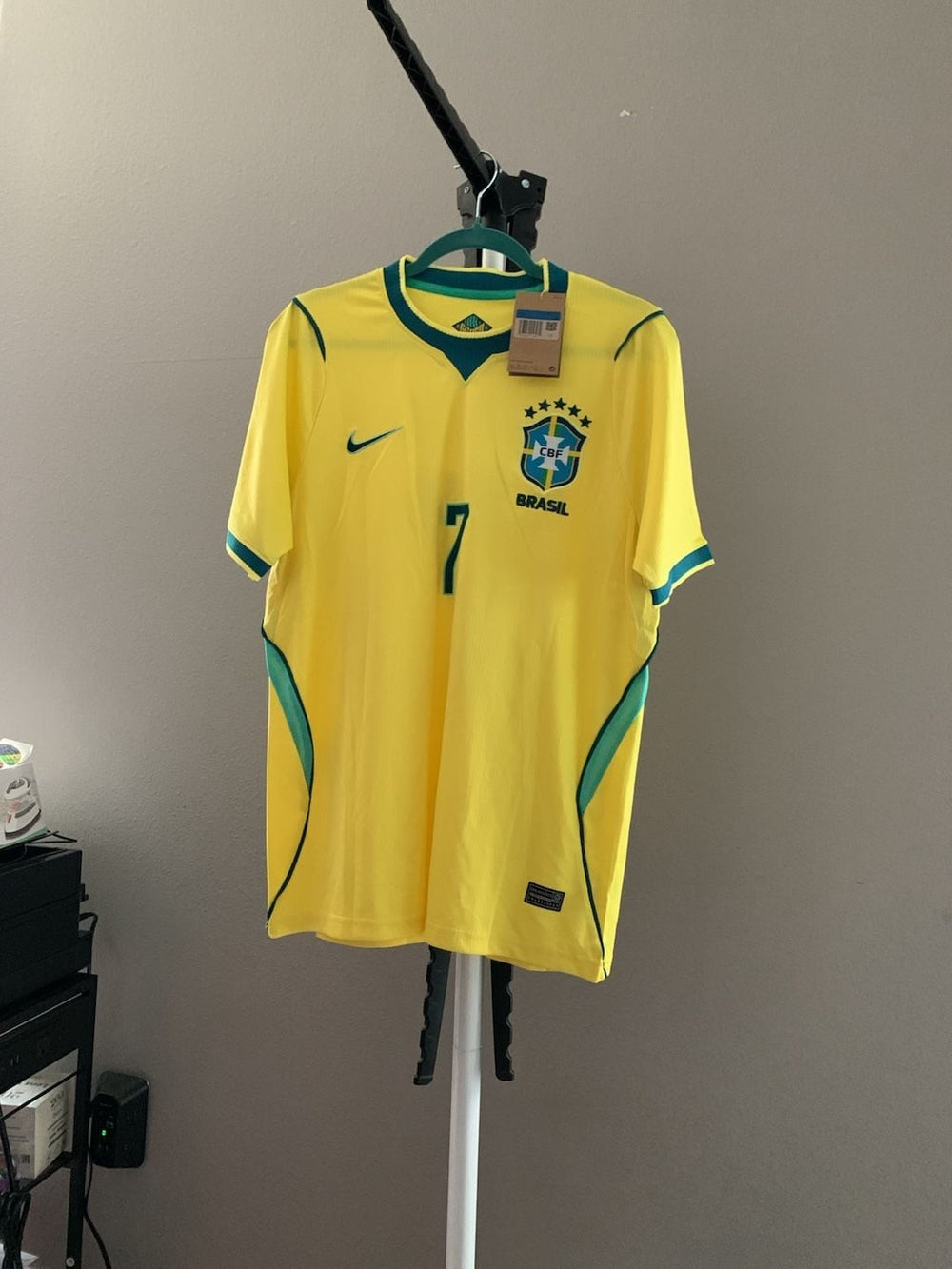 Nike 2024/25 Brazil National Team Home Jersey Vini Jr. #7