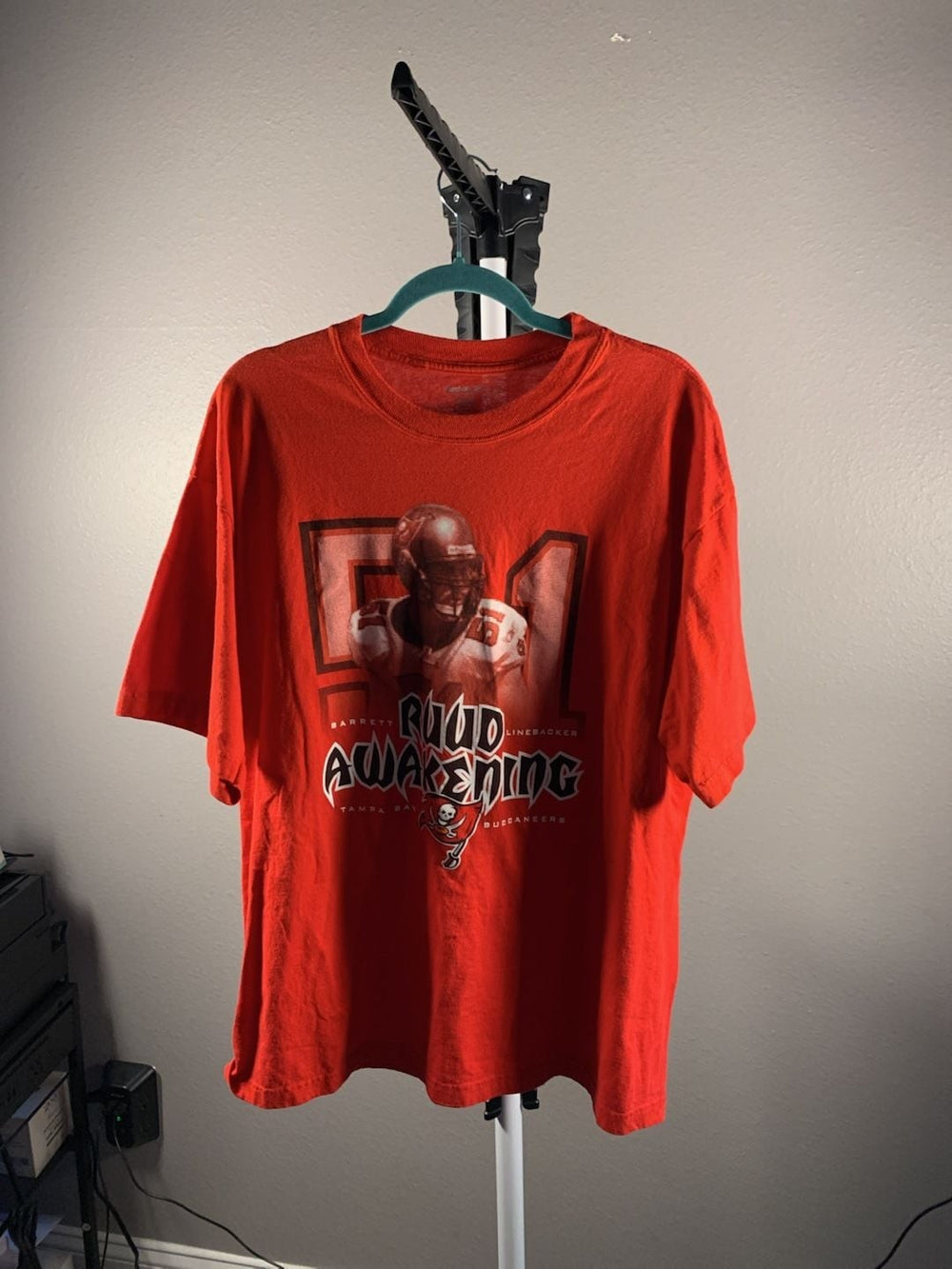 Reebok Tampa Bay Buccaneers Barrett Ruud 'Rudd Awakening' Linebacker Graphic T-S