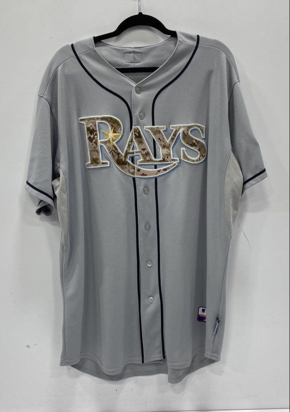 Majestic MLB Tampa Bay Rays Evan Longoria #3 Authentic Military Digital Camo Roa