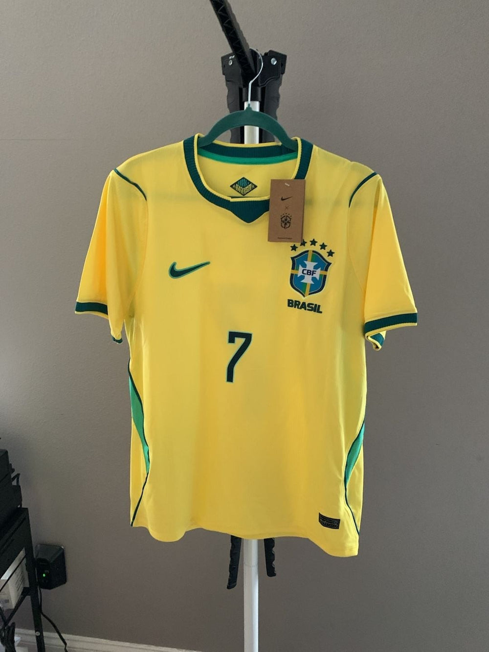 Nike Vini Jr. Brazil National Team 2024/2026 Home Match Authentic Jersey
