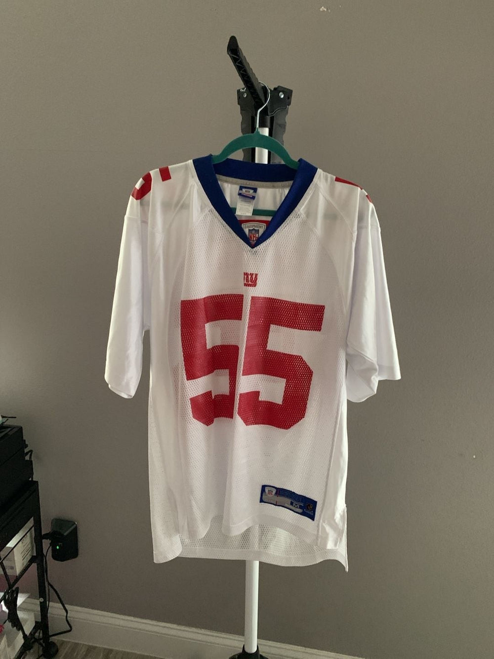 Reebok NFL Equipment New York Giants #55 Jersey White