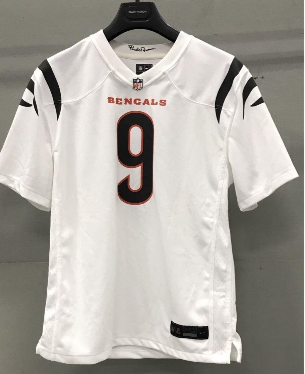 Nike Cincinnati Bengals Joe Burrow #9 White Game Jersey XL