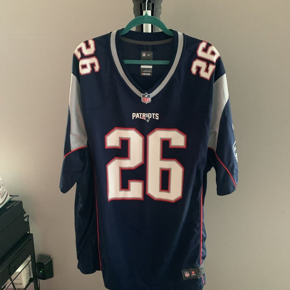 Nike New England Patriots #26 Sony Michel Game Jersey