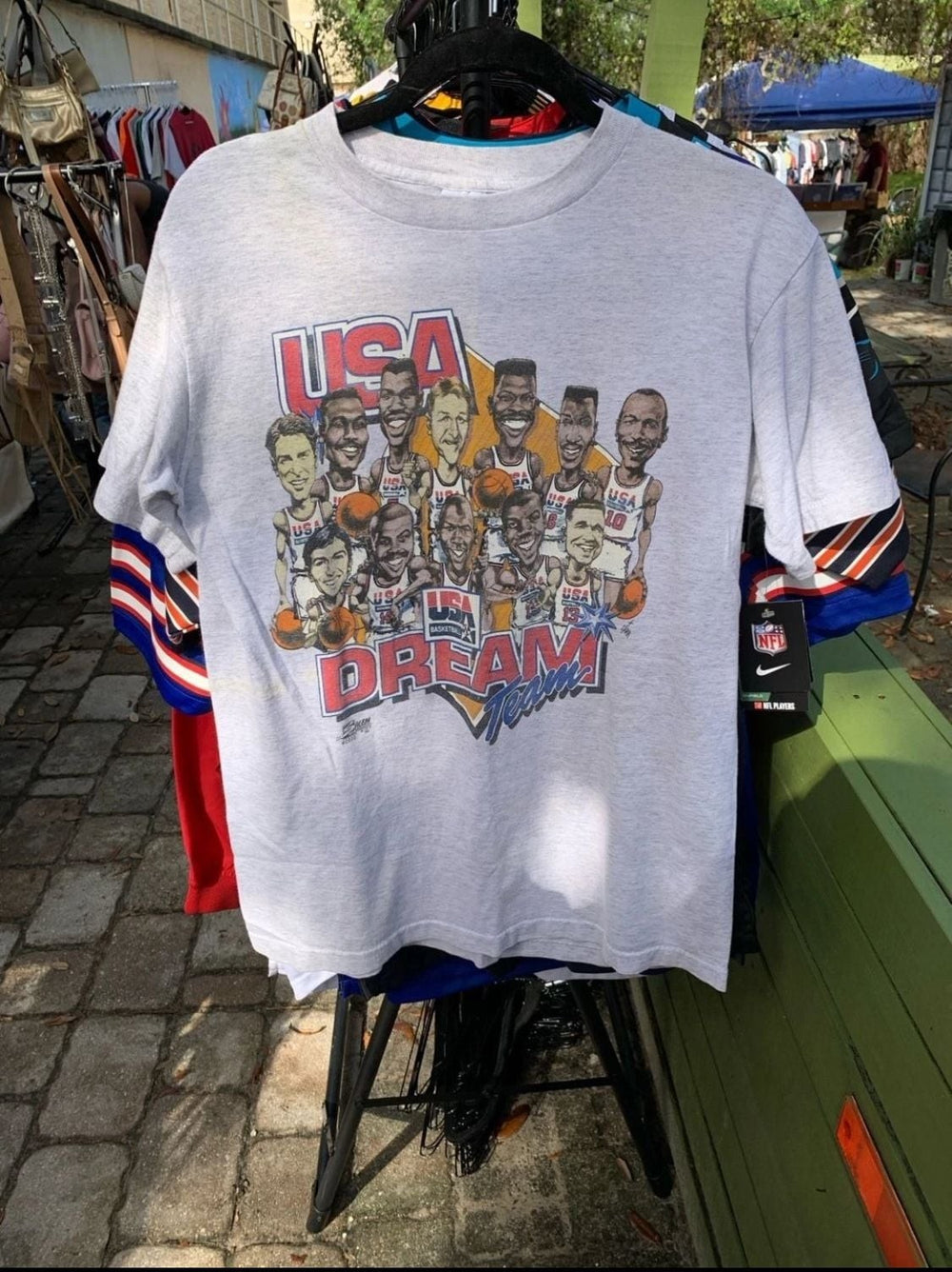 Vintage 1992 USA Basketball Dream Team Caricature T-Shirt