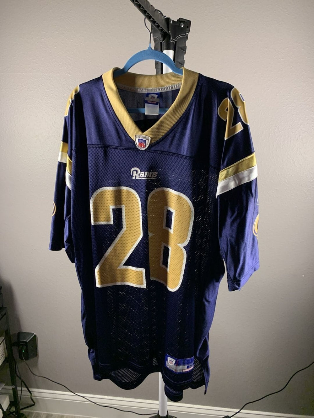 Reebok St. Louis Rams Marshall Faulk #28 NFL Football Jersey