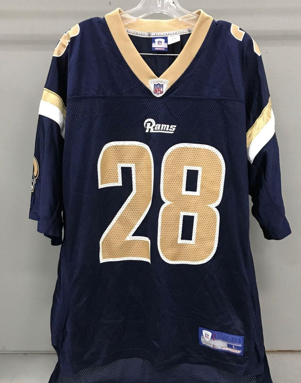 Reebok St. Louis Rams Marshall Faulk #28 NFL Jersey Size Large