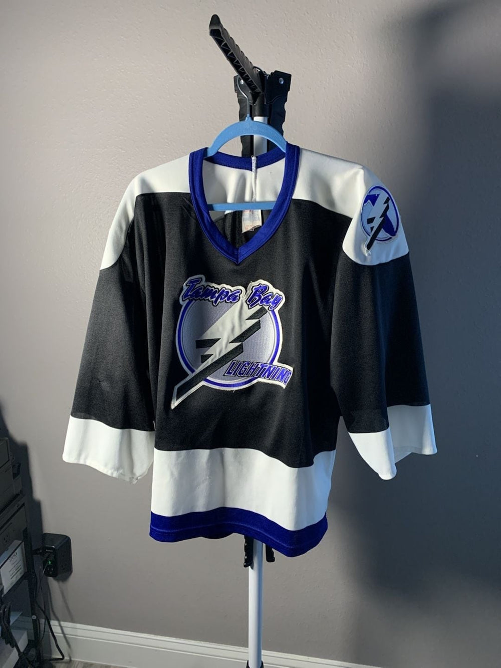 Vintage 1990s Tampa Bay Lightning NHL Hockey Jersey by Maska CCM