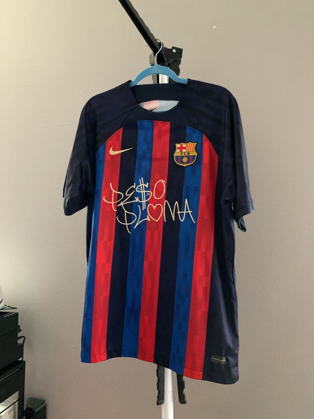 Nike FC Barcelona 2022-23 Home Jersey Peso Pluma Custom Print