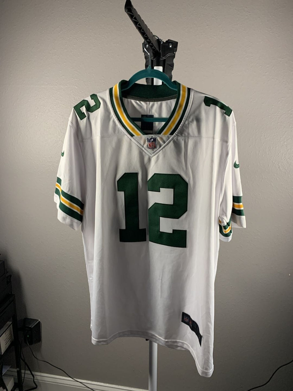 Nike Green Bay Packers Aaron Rodgers #12 Away Game Jersey