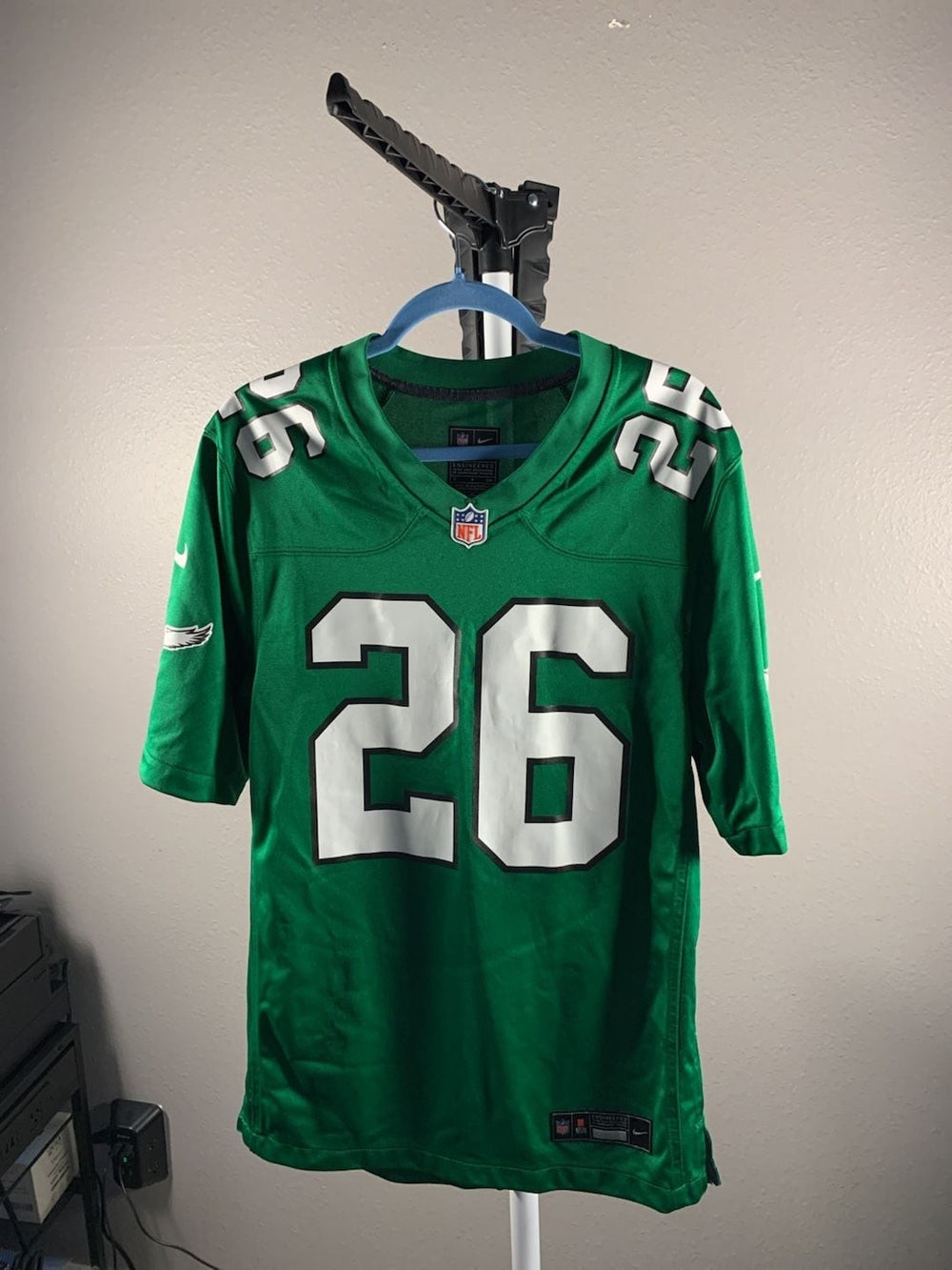 Nike Philadelphia Eagles Saquon Barkley Kelly Green Game Jersey