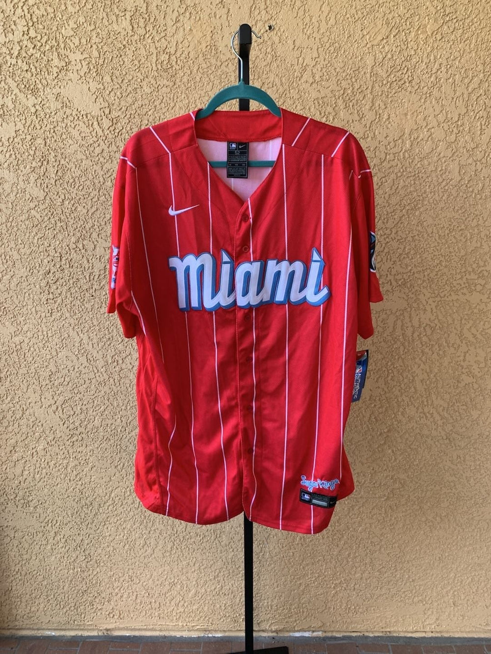 Nike Miami Marlins Sugar Kings Authentic Collection Jersey Size 52