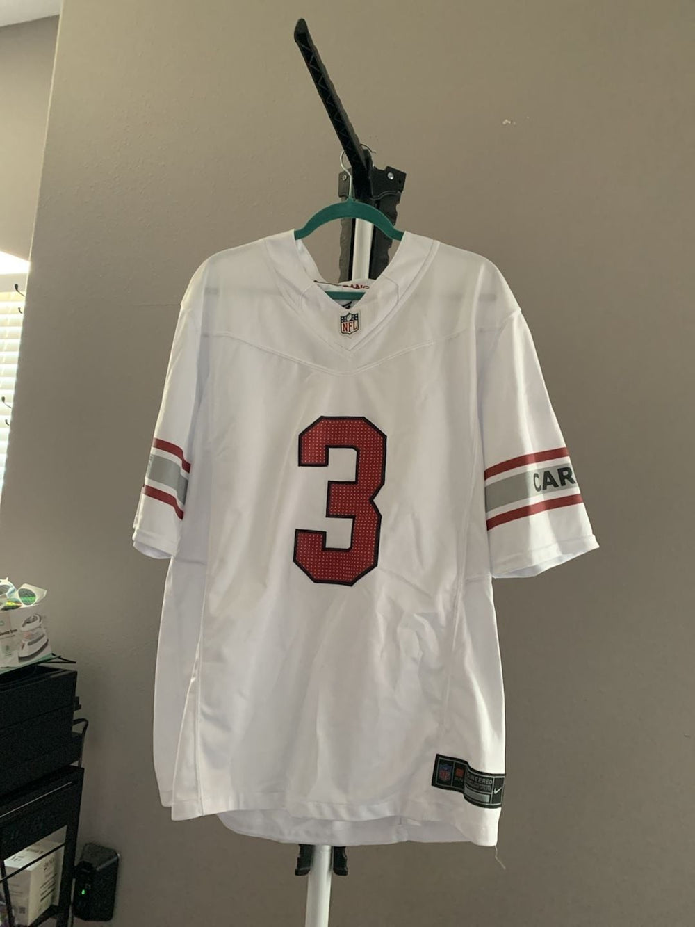 Nike Budda Baker Arizona Cardinals Game Road Jersey White #3