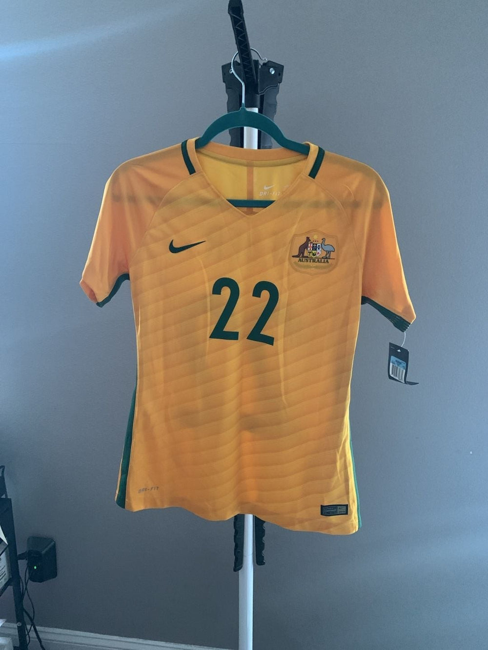 Nike Women's Australia National Football Team Home Jersey 2016