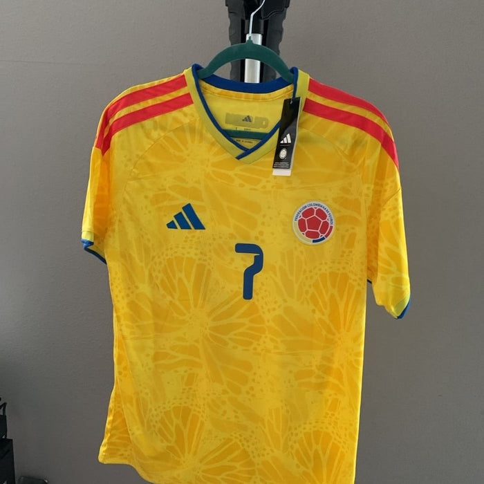 Adidas Colombia 2024/2026 Home Luis Diaz #7 Soccer Jersey