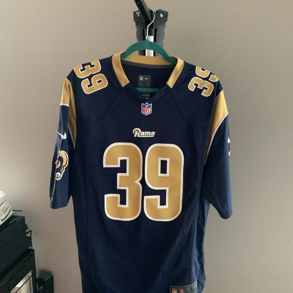 Nike St. Louis Rams Steven Jackson #39 Navy Blue Game Jersey