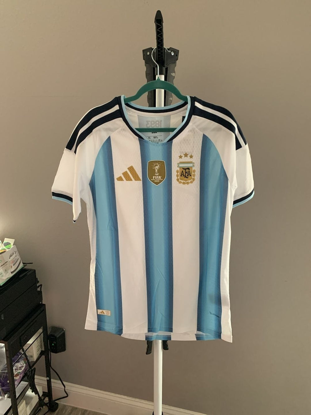 Adidas Argentina 2022 World Cup Champions Jersey Size XL