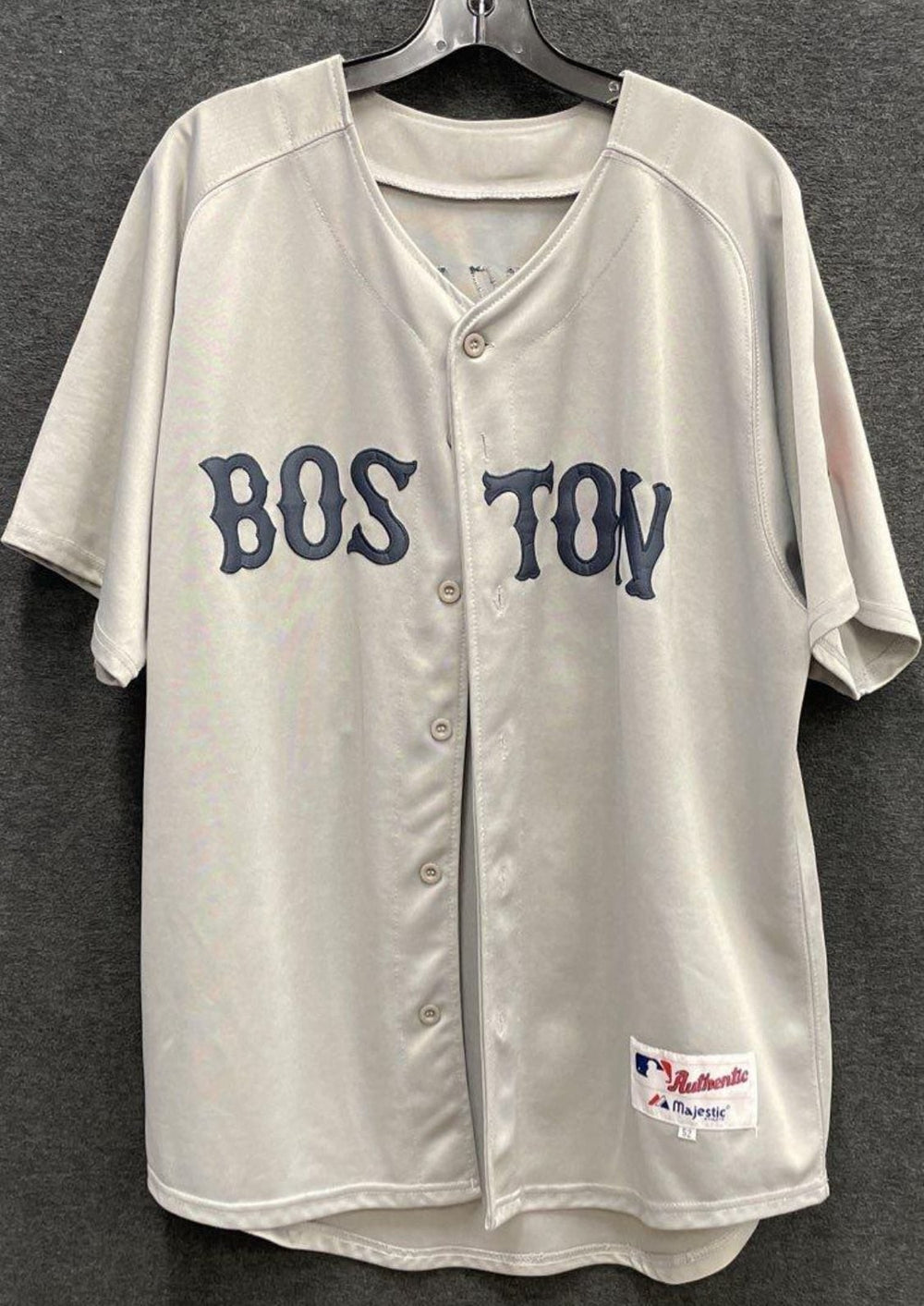 Majestic Authentic Kevin Youkilis #20 Boston Red Sox Road Grey Jersey Size 52