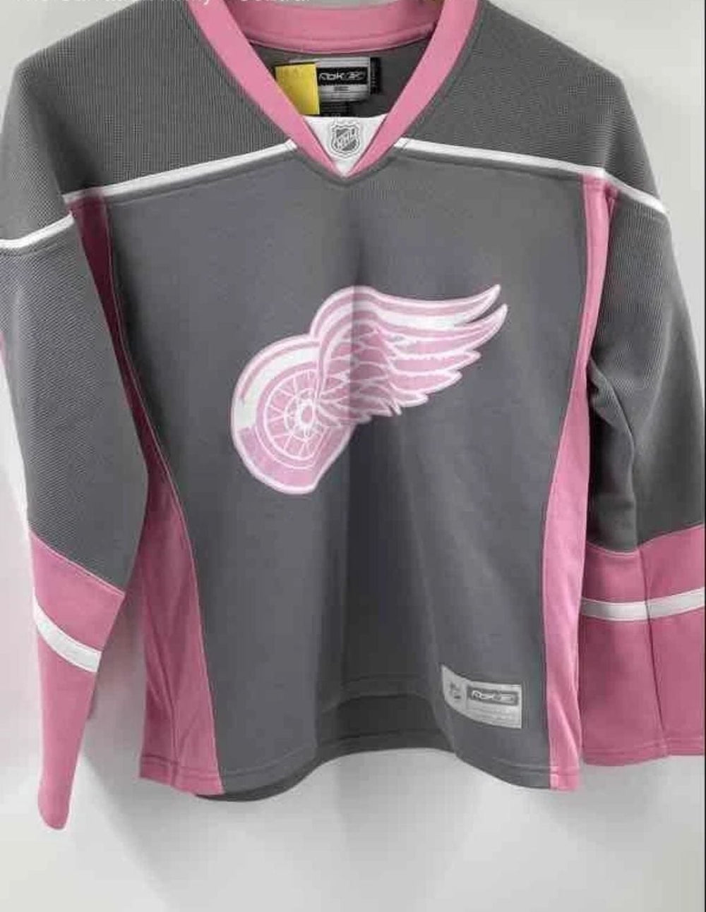 Reebok Detroit Red Wings Pavel Datsyuk #13 Pink Fashion Hockey Jersey Size Large