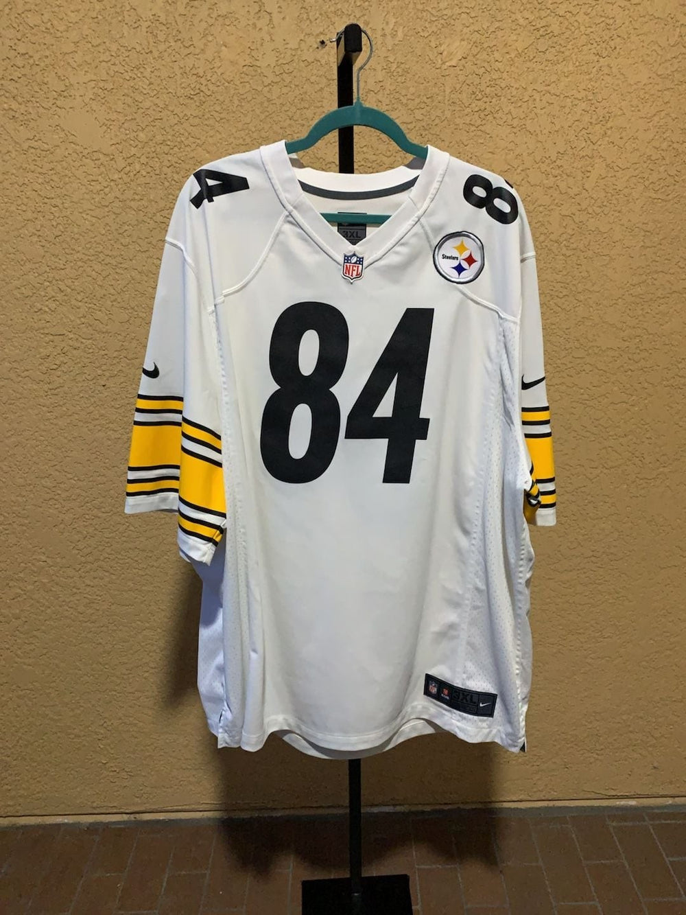 Nike Pittsburgh Steelers Antonio Brown 84 Jersey White Size 3XL