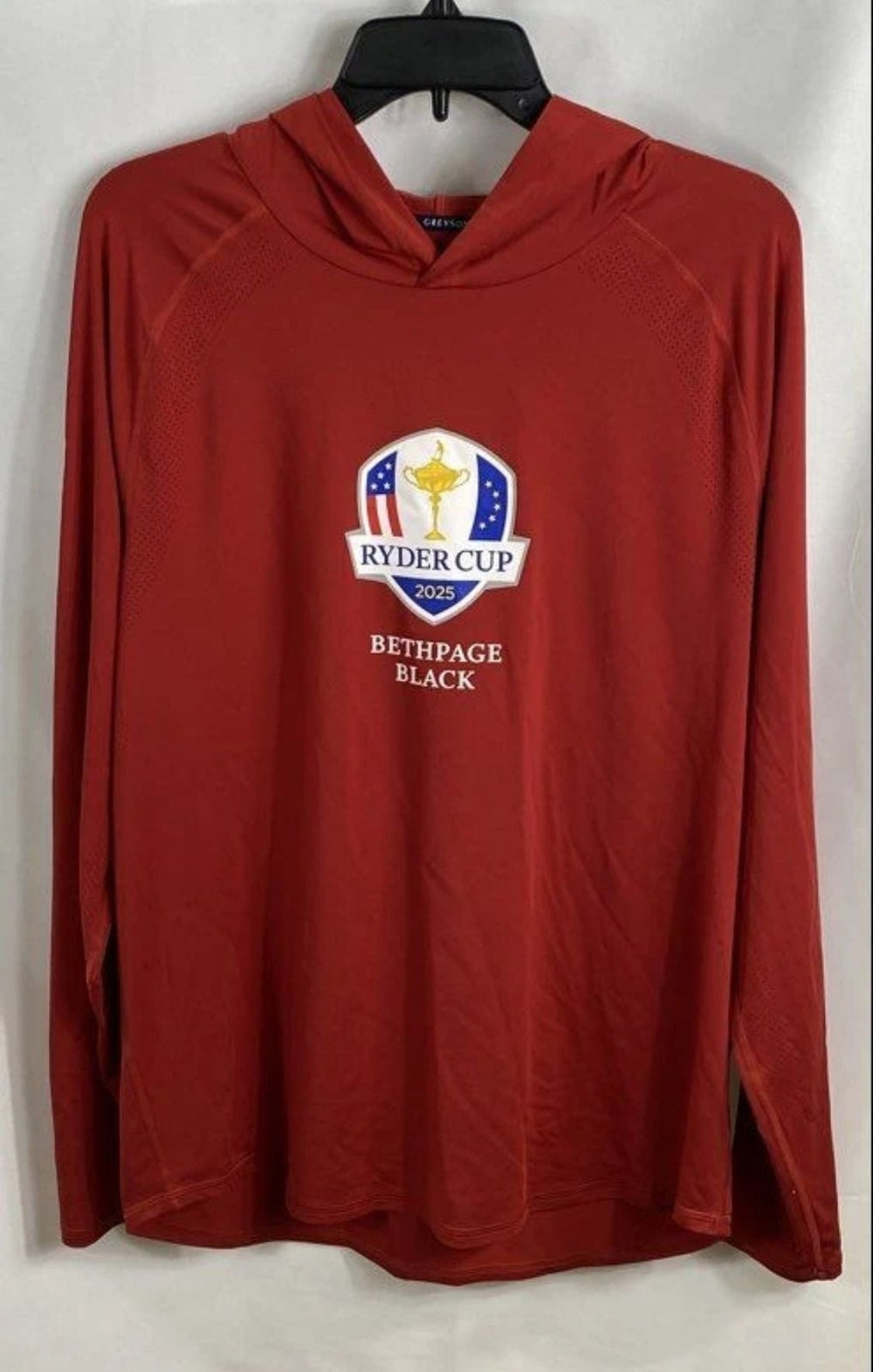 Greyson Men's Ryder Cup 2025 Bethpage Black Falcon Performance Hoodie - Red