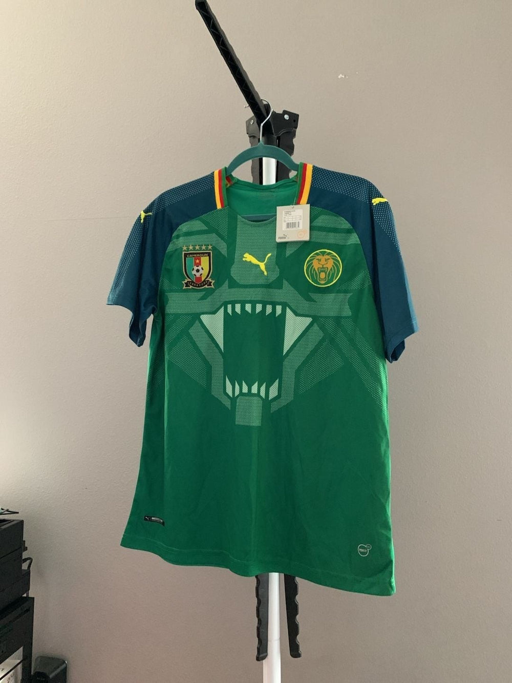 Puma Cameroon National Team 2018/19 Home Soccer Jersey