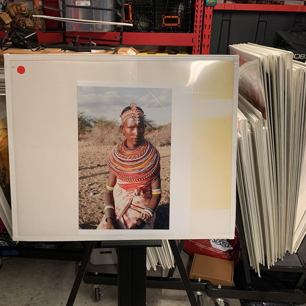 Portrait Photography Print of Samburu Woman in Traditional Jewelry