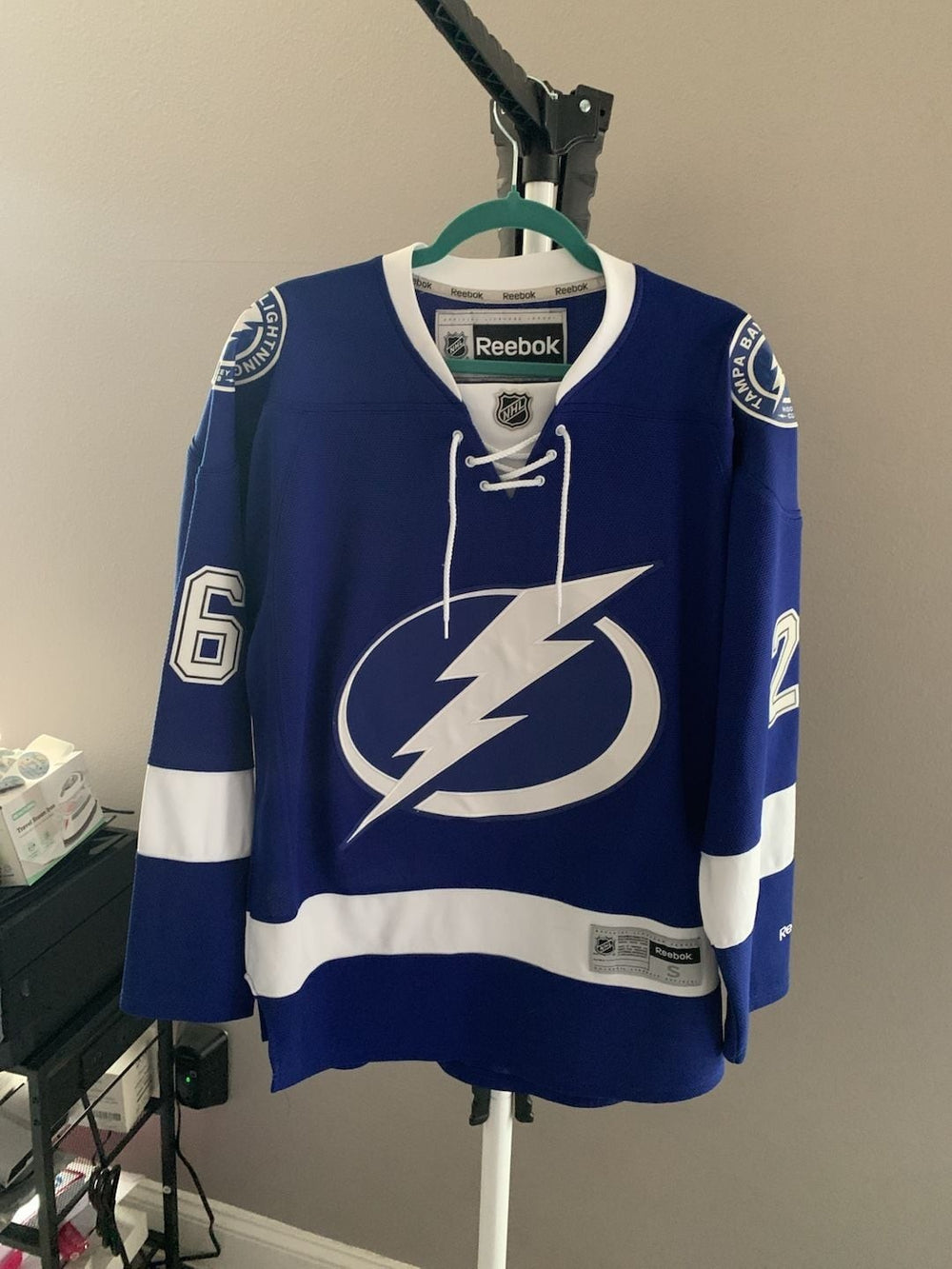 Reebok Tampa Bay Lightning Premier Home Hockey Jersey