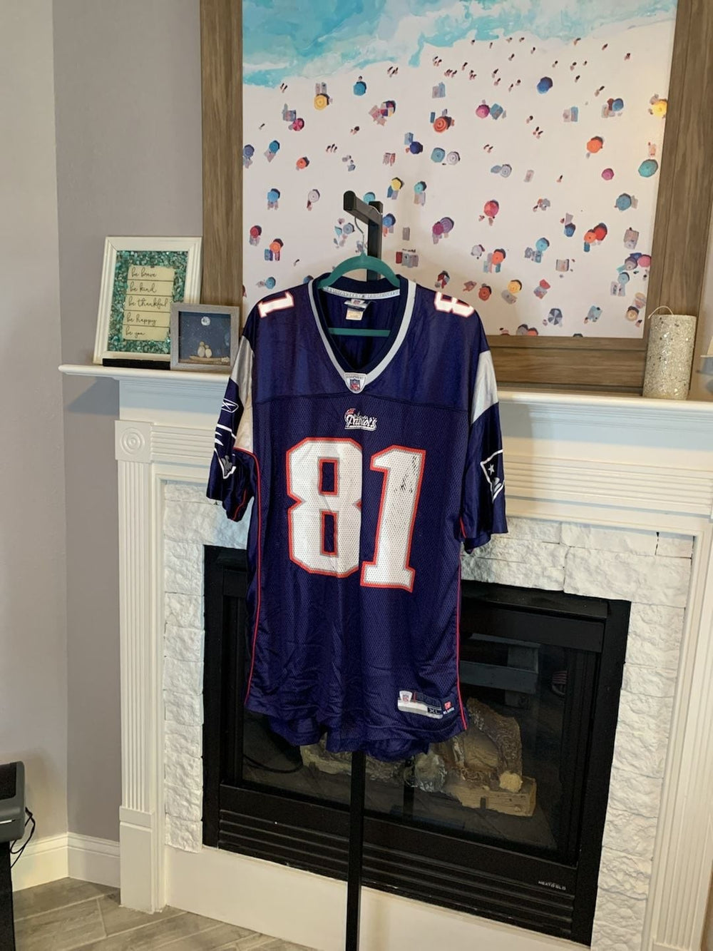 Reebok NFL New England Patriots Randy Moss 81 Jersey Size XL